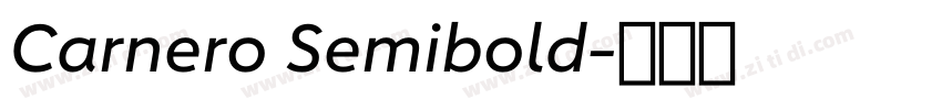 Carnero Semibold字体转换